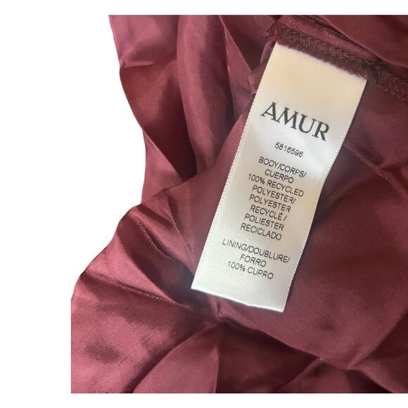 AMUR Lucy Floral Cutout Pleated Maxi Dress | Fall Wedding Guest Gown | Size 4 - Picture 10 of 10